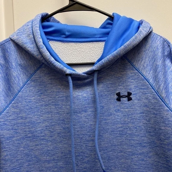 Under Armour storm woman’s medium blue pullover hooded sweatshirt hoodie - Picture 2 of 8